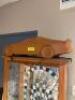 78" ILLUMINATED RACING DISPLAY CABINET WITH WOOD CAR TOP - 11