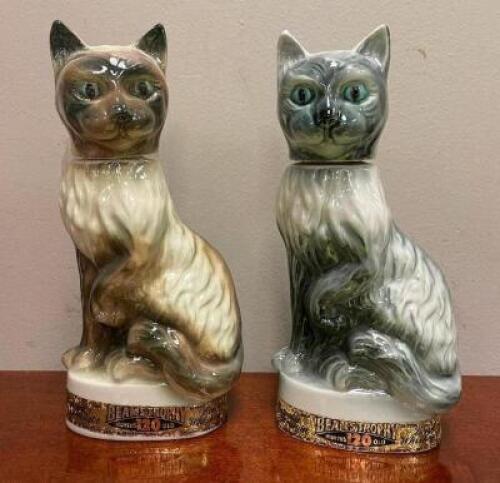 (2) - PC. VINTAGE BEAMSTROPHY WHISKEY BOTTLE SET