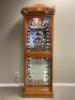 78" ILLUMINATED RACING DISPLAY CABINET WITH WOOD CAR TOP