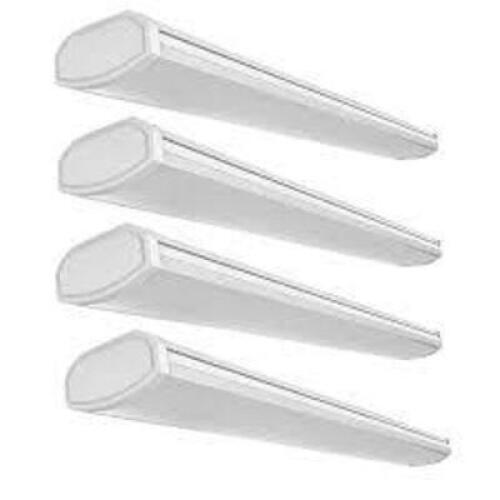 (4) Low Profile�4�ft.�3600 Lumens Integrated LED White Wraparound Ceiling Light Direct Wire 4000K Bright White