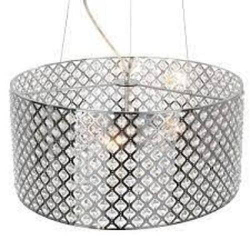 Emily 3-Light Crystal and Chrome Chandelier