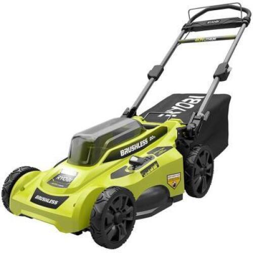 RYOBI 40 VOLT LITHIUM BRUSHLESS LAWN MOWER - NO BATTERIES INCLUDED.