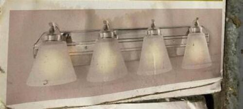 4-LIGHT VANITY FIXTURE W/ BRUSHED NICKLE FINISH TAVISH