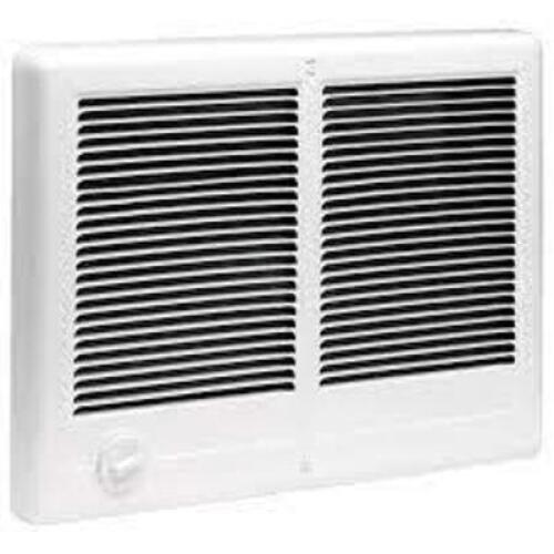 240/208-volt 3,000/2,250-watt Com-Pak Twin In-Wall Fan-forced Electric Heater in White with Thermostat