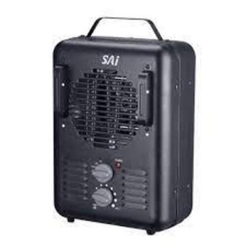 1,500-Walt Utility Milkhouse Fan-Forced Portable Heater with Thermostat