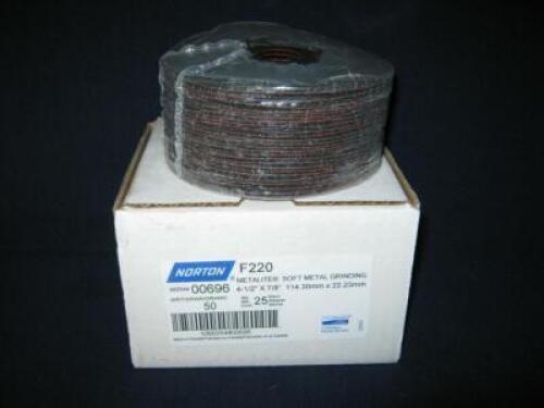 (2) PACKS OF (25) NORTON FIBER DISCS