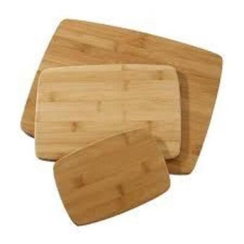 DESCRIPTION: (1) BAMBOO CUTTING BOARD SET BRAND/MODEL: FARBERWARE INFORMATION: BAMBOO RETAIL$: $143.99 ea SIZE: 5.5"x8", 8"x10" , 11"x14" QTY: 1