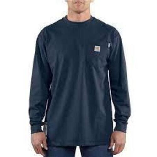 DESCRIPTION: (4) FLAME RESISTANT RELAXED FIT LONG SLEEVE T SHIRT BRAND/MODEL: CARHARTT INFORMATION: BLACK RETAIL$: $30.00 EA SIZE: LARGE TALL QTY: 4