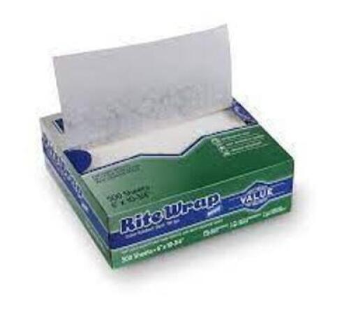 DESCRIPTION: (1) CASE OF (6) BOXES OF (1000) DELI PAPER BRAND/MODEL: RITE-WRAP #RW66 RETAIL$: $4.89 PER BOX SIZE: 6X10.75 QTY: 1