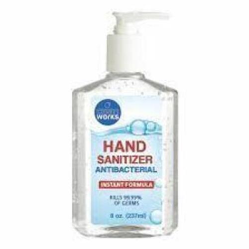 DESCRIPTION: (8) HAND SANITIZER BRAND/MODEL: CLEAN WORKS RETAIL$: $4.15 EA SIZE: 10 OZ QTY: 8