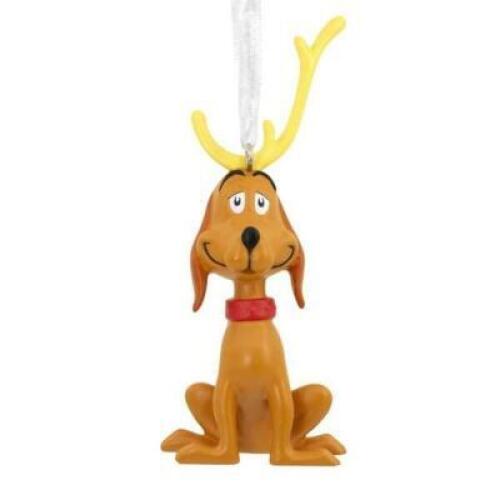 DESCRIPTION: (1) MAX ORNAMENT BRAND/MODEL: HALLMARK INFORMATION: HOW THE GRINCH STOLE CHRISTMAS RETAIL$: $12.99 QTY: 1