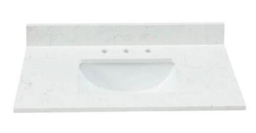 (1) BESTVIEW BIANCO CARRARA MARBLE VANITY TOP