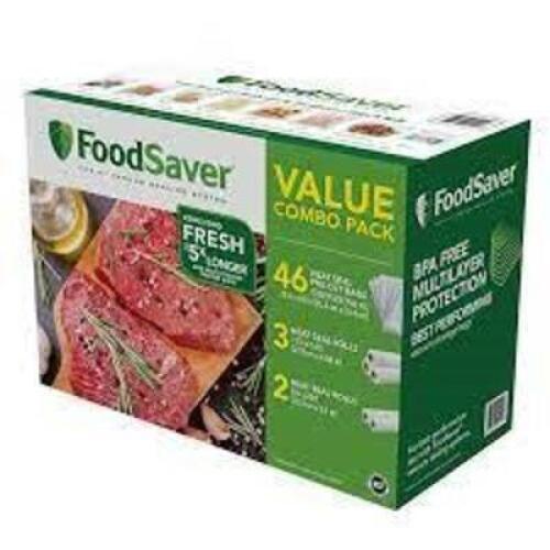 VACUUM SEALER BAG AND ROLL COMBO PACK