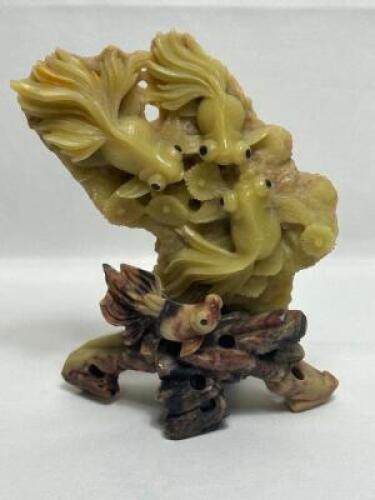 ANTIQUE CREAMY JADE KOI FISH