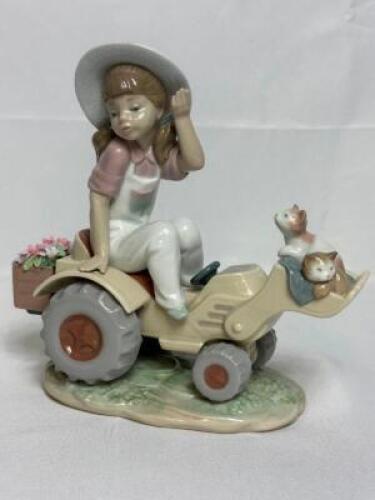 LLADRO PORCELAIN FIGURINE - "WANT A LIFT"