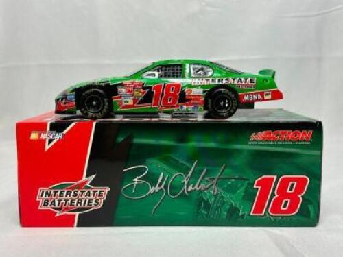 BOBBY LABONTE #18 INTERSATE BATTERIES 2003 MONTE CARLO 1:24 SCALE AUTHENTIC STOCK CAR