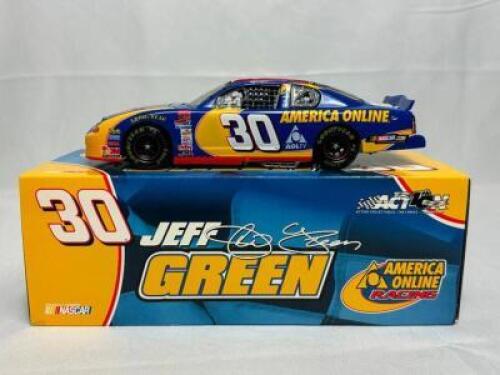 JEFF GREEN #30 AOL 2002 MONTE CARLO 1:24 SCALE AUTHENTIC STOCK CAR