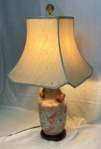 VINTAGE LAMP WITH PORCELAIN BASE