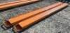 DESCRIPTION: WOLVERINE PALLET FORK EXTENSIONS. 2022 BRAND / MODEL: WOLVERINE ZW-EX-0825 ADDITIONAL INFORMATION 8 ft. | 2.5" x 5". RETAIL FOR $250 LOCA