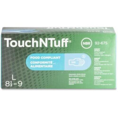(5) PACKS OF (100) ANSELL TOUCH N TUFF NITRILE GLOVES