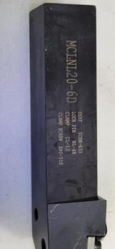 DESCRIPTION: (1) MCLNL20-6D TURNING TOOLHOLDER BRAND/MODEL: KYOCERA MCLNL20-6D RETAIL$: 139.61 QTY: 1