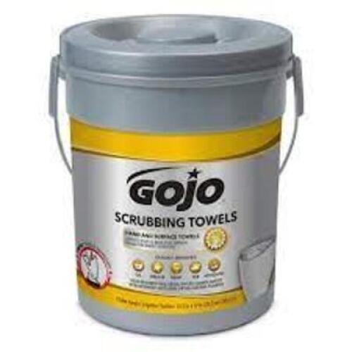 DESCRIPTION: (6) SCRUBBING TOWELS BRAND/MODEL: GOJO RETAIL$: $23.76 EA SIZE: 72 TOWELS EA QTY: 6