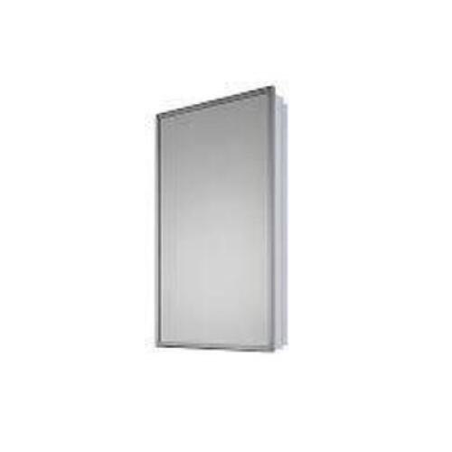 (1) PARTIALLY RECESSED SS FRAMED MEDICINE CABINET