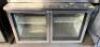 2-DOOR GLASS DOOR UNDERCOUNTER REFRIGERATOR WITH LIGHT