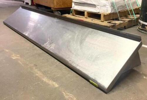 7' STAINLESS STEEL WALL SHELF WITH POT RACK