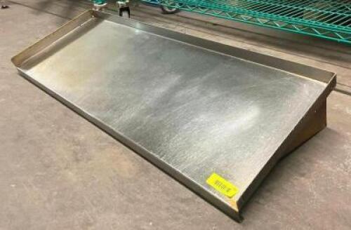 42" STAINLESS STEEL WALL SHELF