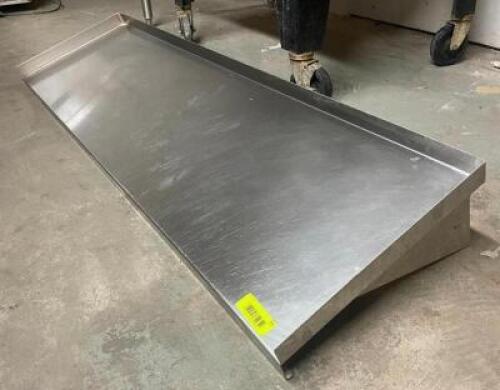 54" STAINLESS STEEL WALL SHELF