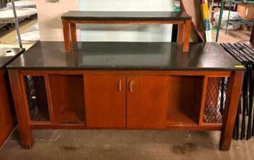 GRANITE TOP CABINET WITH RISER