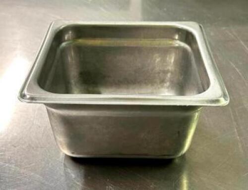 (8) 1/6 SIZE STAINLESS INSERTS