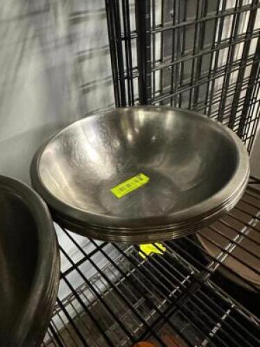 (6) 12" STAINLESS MIXING BOWLS
