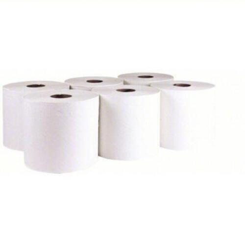 DESCRIPTION: (1) CASE OF (6) PAPER TOWEL ROLLBRAND/MODEL: TOUGH GUY #60FG13INFORMATION: WHITERETAIL$: $110.39 EASIZE: 7 7/8 in Roll Wd, 1,000 ftQTY: 1