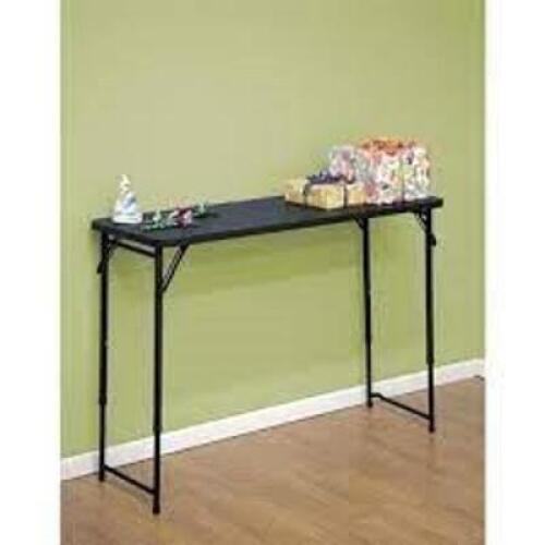 (1) ADJUSTABLE HEIGHT PVC TOP TABLE