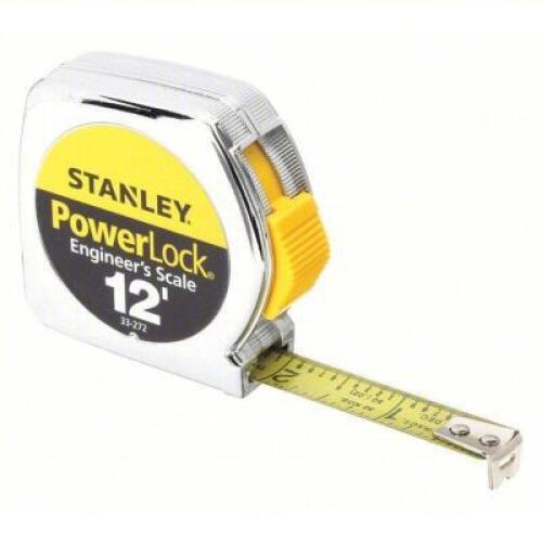 DESCRIPTION: (12) TAPE MEASURES BRAND/MODEL: STANLEY #5C569 RETAIL$: $20.65 PER MEASURE SIZE: 12' QTY: 12
