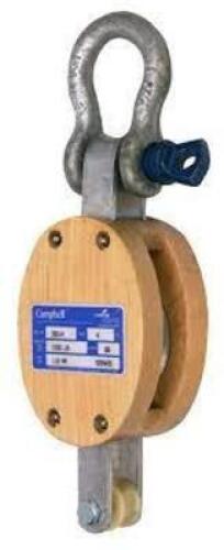 DESCRIPTION: (1) ROPE CABLE WOOD BRAND/MODEL: CAMPBELL #3001K INFORMATION: 1/2WR ROPE RETAIL$: $238.82 EA SIZE: 4", 1000 WORKING LOAD LIMIT QTY: 1