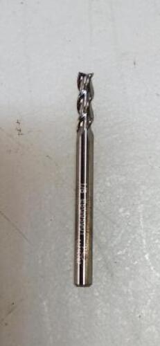 DESCRIPTION: (4) ALU-POWER END MILL BRAND/MODEL: YG1 EG595901 RETAIL$: $15.68 EA SIZE: 1/8" 3/8" LOC QTY: 4