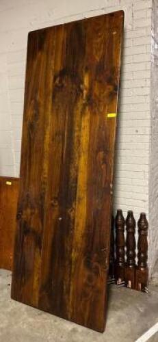 LARGE WOODEN DINING TABLE WITH LEGS