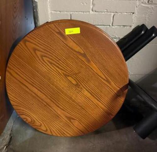 (2) 24" PUB TABLES WITH BASES