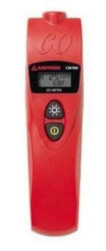 DESCRIPTION: (1) CARBON MONOXIDE METER BRAND/MODEL: AMPROBE #CM100 INFORMATION: RED RETAIL$: $257.99 EA QTY: 1