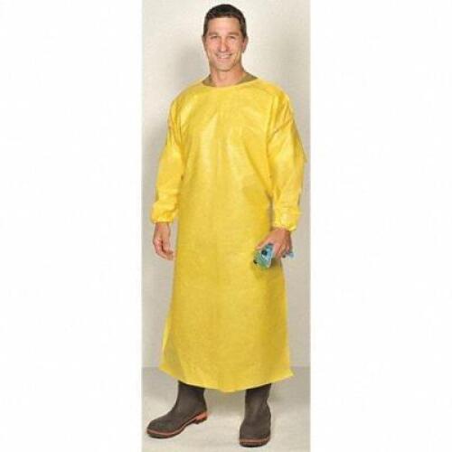 DESCRIPTION: (5) PACKS OF (10) CHEMICAL RESISTANT BIB BRAND/MODEL: LAKELAND #6EHH7 INFORMATION: YELOW RETAIL$: $65.11 PER PACK SIZE: LARGE QTY: 5