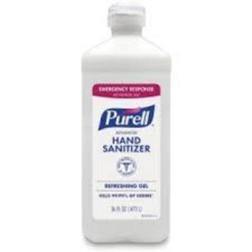 DESCRIPTION: (3) CASES OF (12) PURELL ADVANCED HAND SANITIZER BRAND/MODEL: GOJO #9636-12-S RETAIL$: $9.86 PER BOTTLE SIZE: 16 OZ BOTTLES QTY: 3