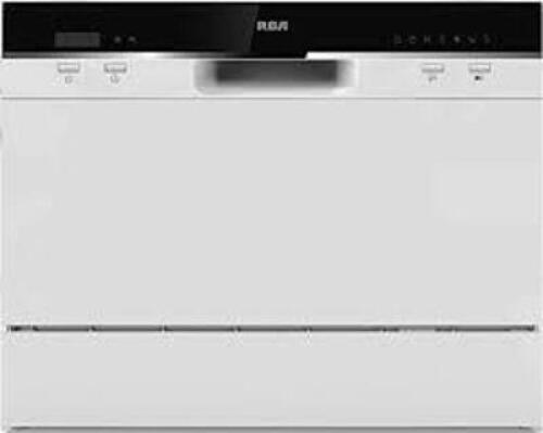 DESCRIPTION: (1) COUNTERTOP DISHWASHER BRAND/MODEL: RCA #RRDW3208-B INFORMATION: WHITE RETAIL$: $232.74 EA SIZE: 6 PLACE SETTING QTY: 1