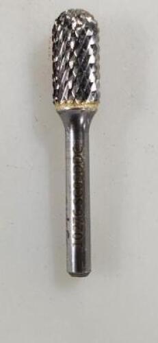 DESCRIPTION: (3) SOLID CARBIDE CYLINDER WITH RADIUS BURR BRAND/MODEL: SGSPRO 12076 RETAIL$: $39.89 EA SIZE: 1/4" SD QTY: 3