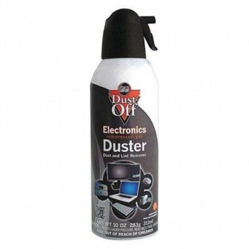 DESCRIPTION: (2) ELECTRONIS COMPRESSED GAS DUSTER BRAND/MODEL: DUST OFF #40KJ49 RETAIL$: $11.44 EA SIZE: 10 OZ QTY: 2