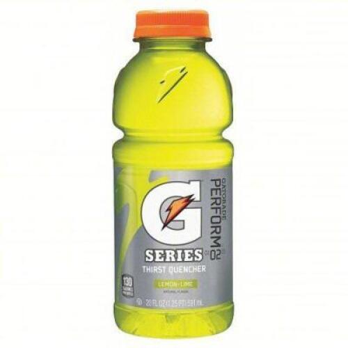 DESCRIPTION: (12) SPROTS DRINK BRAND/MODEL: GATORADE #3UYU6 INFORMATION: LEMON LIME RETAIL$: $30.00 TOTAL SIZE: 20 OZ QTY: 12