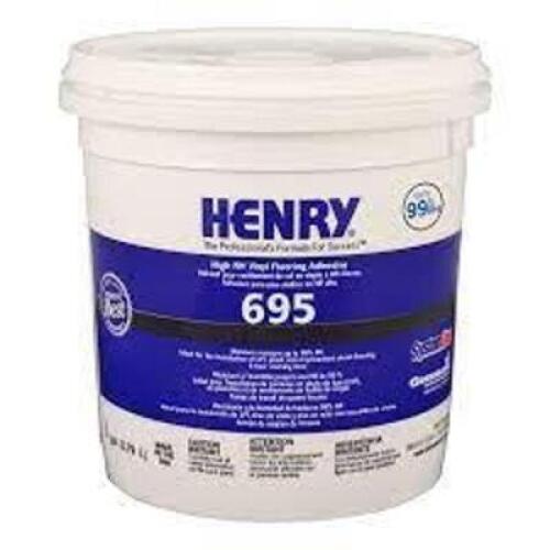 DESCRIPTION: (2) VINYL FLOORING ADHESIVE BRAND/MODEL: HERNRY 695 RETAIL$: $26.01 EA SIZE: 1 GALLON QTY: 2