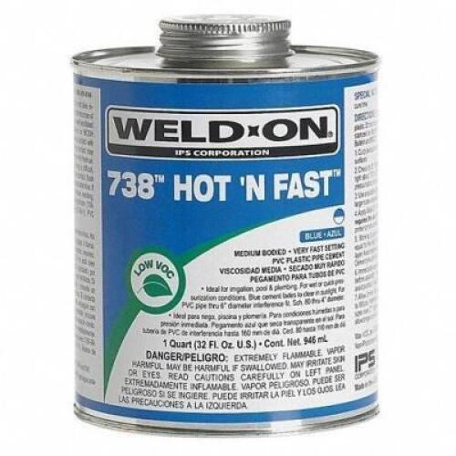 (3) BLUE CEMENT PVC ADHESIVE